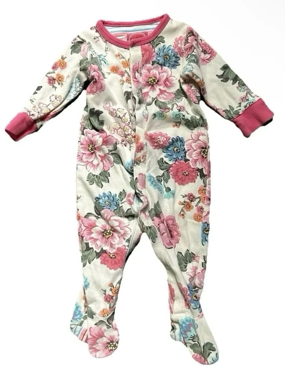 Baby Girl Footie Pajamas Kate Spade Joules Floral Size 3-6 Months